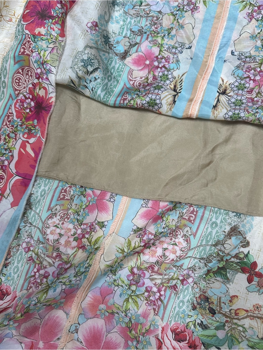 Johnny Was Gardenia Maxi Skirt 100% Silk XL EUC plus size - Picture 9 of 11